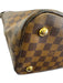Louis Vuitton Brown Print Coated Canvas Damier Ebene Top Handle Tote Bag Brown Print / Medium