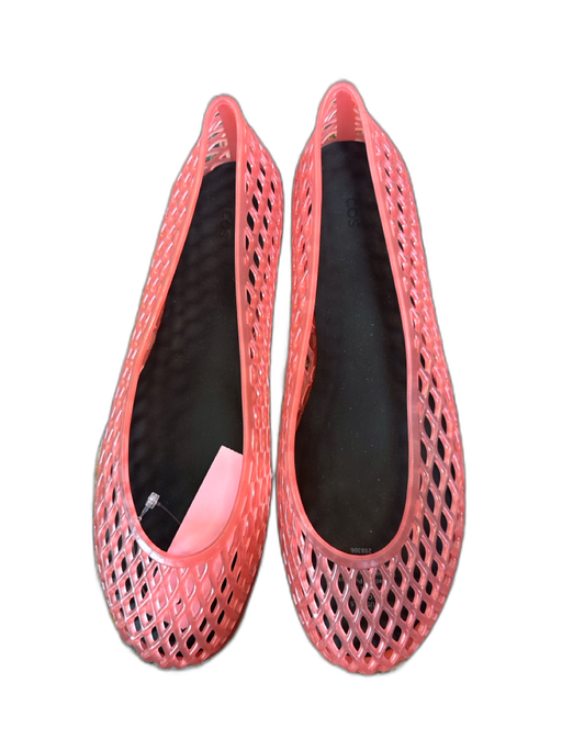 COS Shoe Size 40 Pink Rubber Cut Outs Jelly Flats Pink / 40