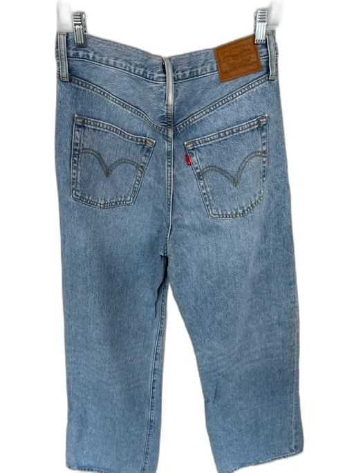 Levi's Size 29 Med Light Wash Cotton High Waist Wide Leg Jeans Med Light Wash / 29