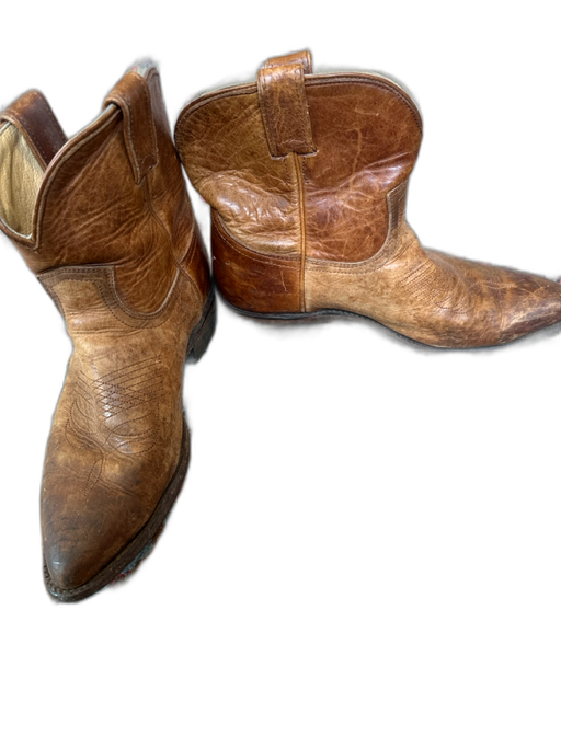 Frye Shoe Size 10B Brown Leather Pointed Toe Western Booties Brown / 10B