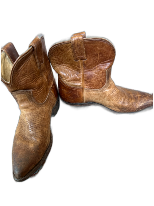 Frye Shoe Size 10B Brown Leather Pointed Toe Western Booties Brown / 10B