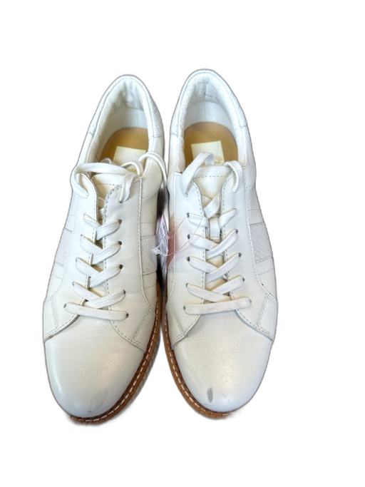 Dolce Vita Shoe Size 9.5 white & tan Leather Platform Athletic Sneakers white & tan / 9.5