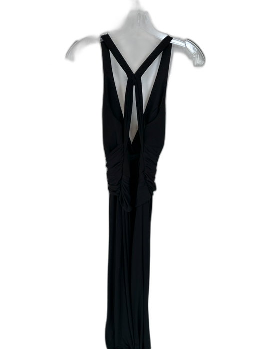 Laundry Size 12 Black Polyester Blend Sleeveless Front Twist Gown Black / 12