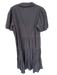 Brochu Walker Size L Charcoal Polyester Blend Short Balloon Sleeve Collar Dress Charcoal / L