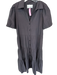 Brochu Walker Size L Charcoal Polyester Blend Short Balloon Sleeve Collar Dress Charcoal / L
