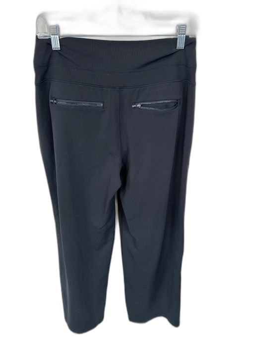 Athleta Size M Black Nylon Blend Waist Band Wide Leg Athletic Pants Black / M