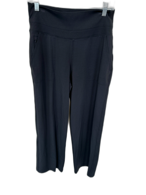 Athleta Size M Black Nylon Blend Waist Band Wide Leg Athletic Pants Black / M