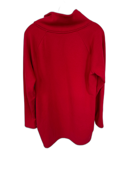 Athleta Size M Red Polyester Blend Long Sleeve Half Zip Athletic Dress Red / M