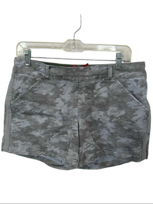 Spanx Size L Green Cotton Blend Camo Lining Detail Pockets Shorts Green / L