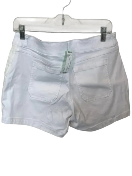 Spanx Size L White Cotton Blend Waist Band Shorts White / L