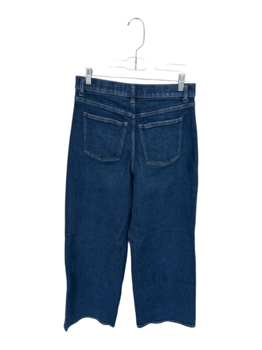 Spanx Size M Dark Wash Cotton Blend High Waist Wide Leg Jeans Dark Wash / M
