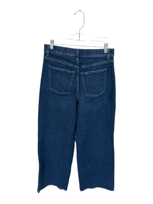 Spanx Size M Dark Wash Cotton Blend High Waist Wide Leg Jeans Dark Wash / M