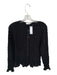 Everlane Size S Black Viscose Blend Rouched Long Sleeve Button Down Top Black / S