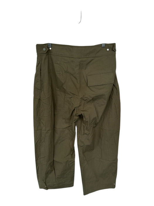 COS Size 12 Olive Green Cotton High Waist Balloon Leg Pants Olive Green / 12