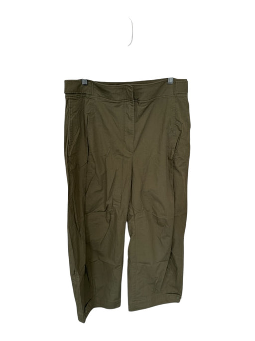 COS Size 12 Olive Green Cotton High Waist Balloon Leg Pants Olive Green / 12