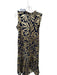 Jude Connally Size S navy & gold Cotton Blend Sleeveless Metallic Maxi Dress navy & gold / S