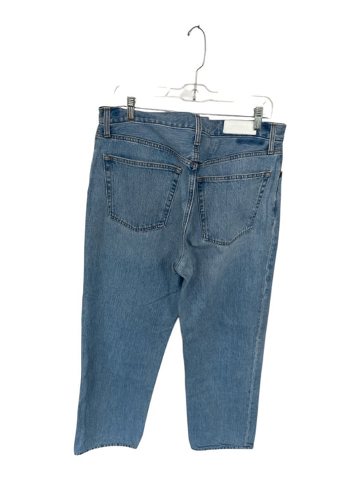 RE/DONE Size 29 Light Wash Cotton High Waist Button Fly Wide Leg Jeans Light Wash / 29