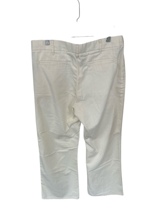 RE/DONE Size 29 Cream Cotton High Waist Wide Leg Pants Cream / 29