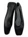 Reformation Shoe Size 9.5 Black Leather Square Toe Flats Black / 9.5