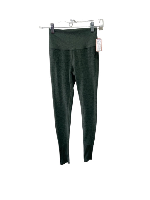 Alo Size XS Deep Green Polyester Blend High Rise Ankle Henley Leggings Deep Green / XS
