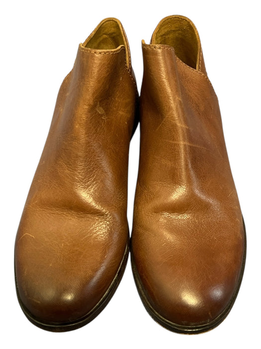 Frye Shoe Size 6 Black Leather Side Zip Round Almond Toe silver hardware Boots Black / 6