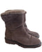 Aquatalia Shoe Size 6 Brown Leather Upper Suede Fur Lined Almond Toe Boots Brown / 6