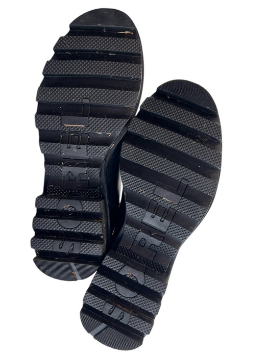 Sorel Shoe Size 7 Black Leather Upper Round Toe Side Zip Ankle Boot Boots Black / 7