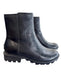Sorel Shoe Size 7 Black Leather Upper Round Toe Side Zip Ankle Boot Boots Black / 7