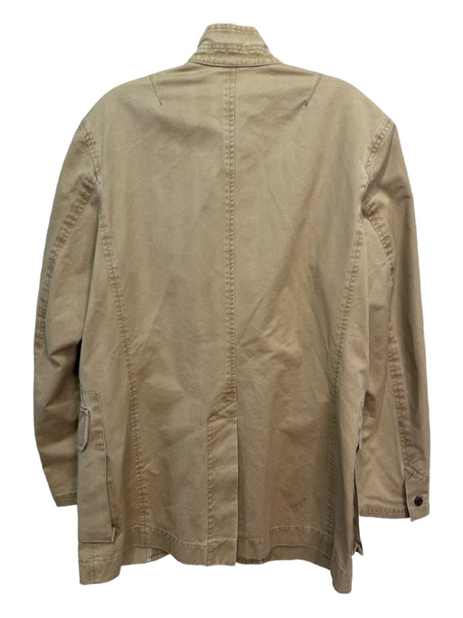 Peter Millar Size M Khaki Cotton Solid Buttons Men's Jacket M