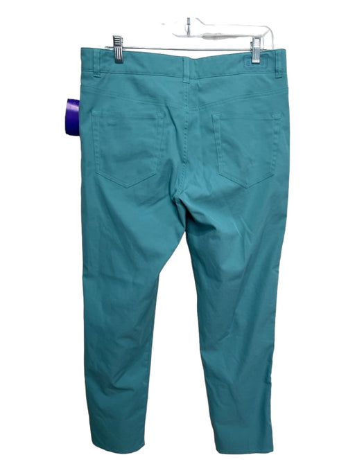 Peter Millar Size 34 Aqua Cotton Solid Zip Fly Men's Pants 34