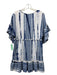 Saylor Size S Blue & White Cotton Ball Tassels Tie Dye Embroidered Dress Blue & White / S