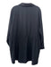 Athleta Size XL Black Polyester Blend Collared V Neck Long Sleeve Shift Dress Black / XL