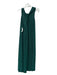 Anthropologie Size XL Green Polyester Blend Crinkle Round Neck Sleeveless Dress Green / XL