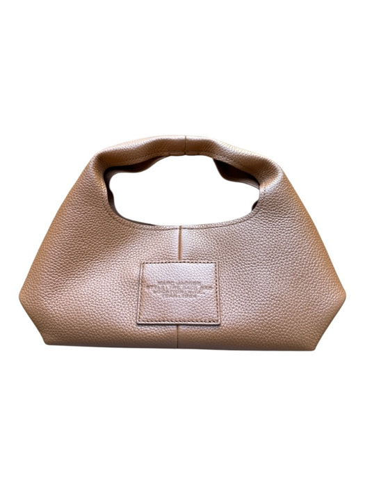 Marc Jacobs Gingerbread Leather Mini Magnetic Closure Patch Inner Pockets Clutch Gingerbread