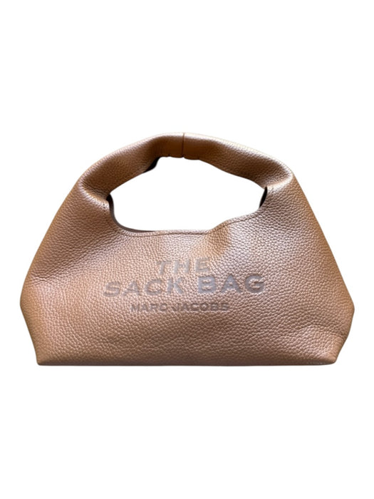 Marc Jacobs Gingerbread Leather Mini Magnetic Closure Patch Inner Pockets Clutch Gingerbread