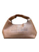 Marc Jacobs Gingerbread Leather Mini Magnetic Closure Patch Inner Pockets Clutch Gingerbread