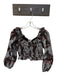 Cleobella Size M Brown, white & pink Cotton Abstract Cropped Smocked Top Brown, white & pink / M