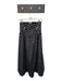 Ganni Size 34 Black & White Polyester Blend Polka Dots Drop Waist Maxi Skirt Black & White / 34