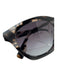 Burberry Black & Gray Acetate Tortoiseshell Case & Box Included Sunglasses Black & Gray