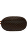 Celine Brown Coated Canvas Leather trim Open Top Bucket Shoulder Bag Brown