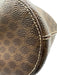 Celine Brown Coated Canvas Leather trim Open Top Bucket Shoulder Bag Brown