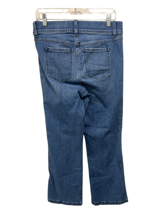 Spanx Size L Medium Wash Cotton Elastic Waist Stretch Straight Jeans Medium Wash / L