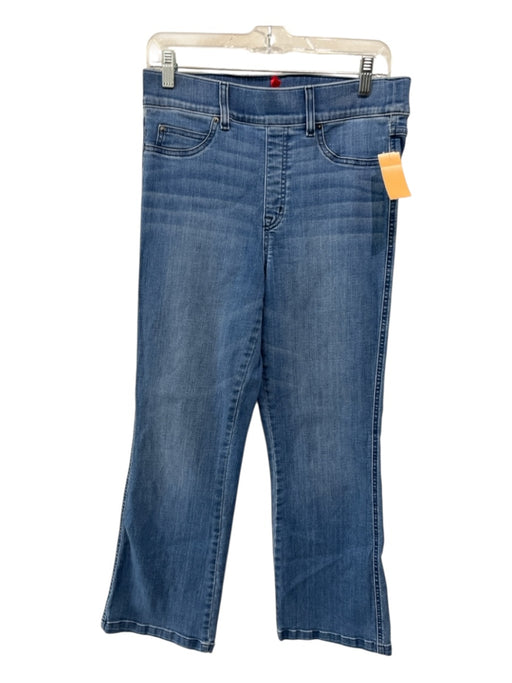 Spanx Size L Medium Wash Cotton Elastic Waist Stretch Straight Jeans Medium Wash / L