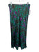 Velvet by Graham & Spencer Size L Green, Brown & Purple Viscose Midi Skirt Green, Brown & Purple / L