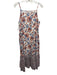Double A Size M Cream, Orange & Blue Cotton Floral Paisley Spaghetti Strap Dress Cream, Orange & Blue / M