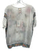Johnny Was Size S White & Multi Cupra Short Sleeve Floral Embroidery Top White & Multi / S