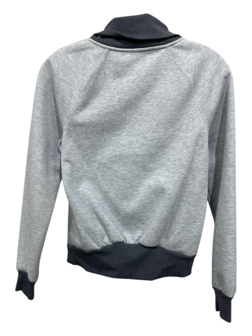 Nike Size XS Grey Polyester Blend Half Zip Mock Neck Ribbed Detail Jacket Grey / XS