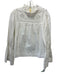 Free People Size XS White Cotton Embroidered Long Bell Sleeve Mock Neck Top White / XS