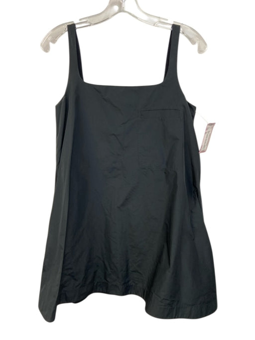 COS Size XS Black Polyester Sleeveless Square Neck Babydoll Patch Pocket Dress Black / XS