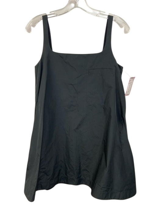 COS Size XS Black Polyester Sleeveless Square Neck Babydoll Patch Pocket Dress Black / XS
